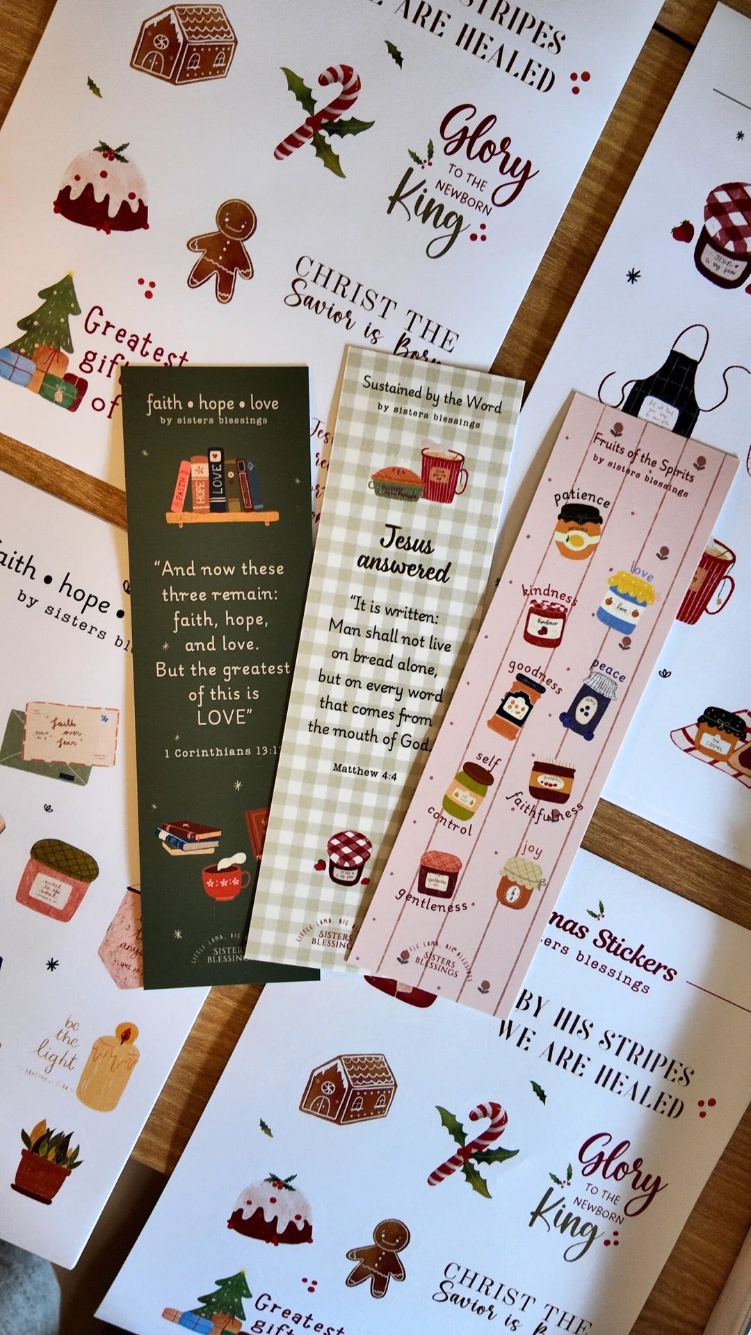 Faith Hope Love Bookmarks